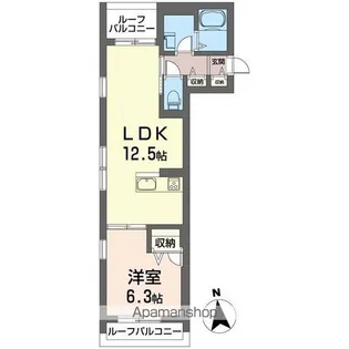 ロータス下北沢【301号室】の間取り