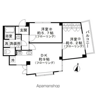 アヴァンス目黒【3階】の間取り