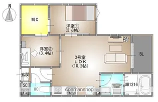 REGALEST 今【203号室号室】の間取り