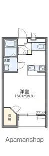 レオパレスフロール【2階】の間取り