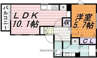 ボー・リバージュ【2階】の間取り
