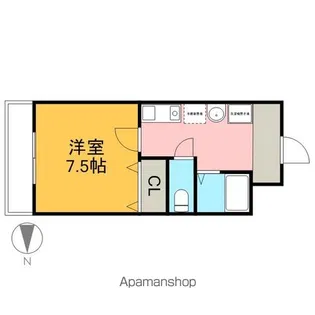 PRIMIYELL(プリミエール)I・A【103号室】の間取り