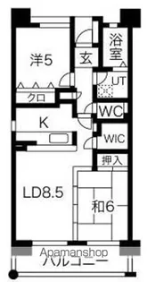 ステーションアベニュー10棟【1306号室】の間取り