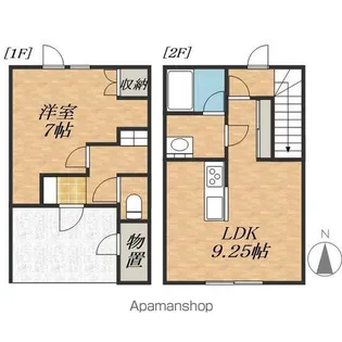 コーポ武蔵Ⅰ【1階】の間取り