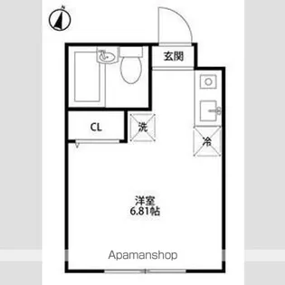 東京都中野区大和町2丁目【アパート】の間取り