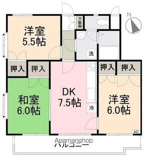 モアグローリーA・B【2階】の間取り