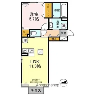 アルヴィータ【1階】の間取り