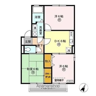 パークロイヤル C【2階】の間取り