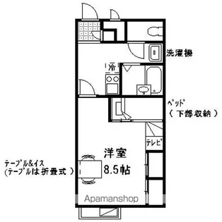 レオパレスガーデン【2階】の間取り