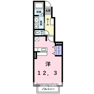 1Rの間取り画像