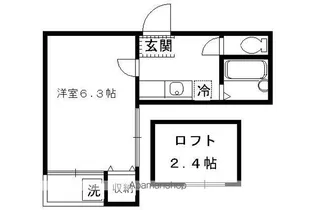 Nスクエア【205号室】の間取り