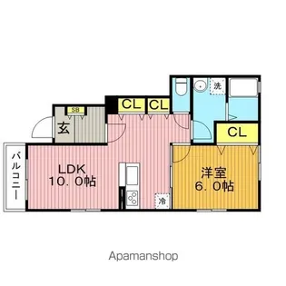 アロアージュハイム【1階】の間取り