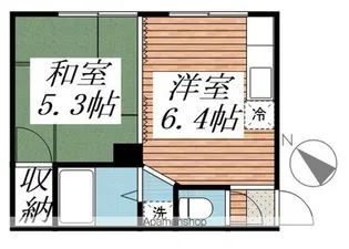 パールいまいマンション【10号室】の間取り