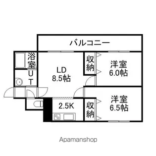 シルキーU6・1【8階】の間取り