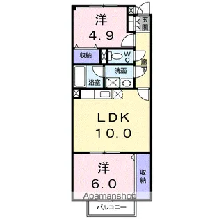 ソレイユ【1階】の間取り