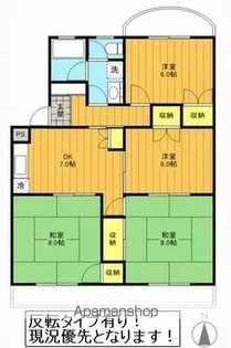カーサ備前館【110号室】の間取り