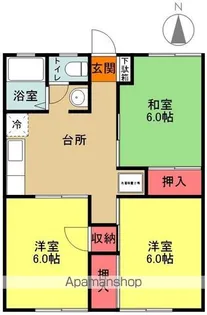 パレーシャル沖A・B【A101号室】の間取り