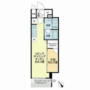 ザ・ライオンズフォーシア今池【10階】の間取り