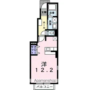 FOREST出島【101号室】の間取り
