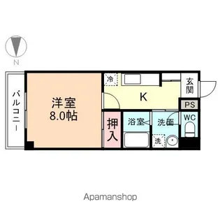 ベルトピア富山5A棟【A402号室】の間取り