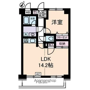 コスモ横浜大通り公園【5階】の間取り