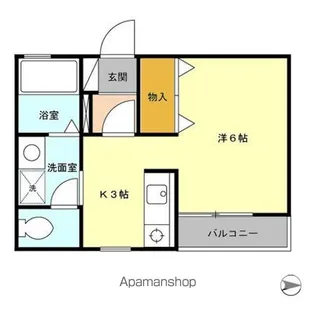 東京都国立市西2丁目【アパート】の間取り
