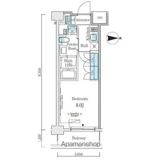 ウエリスアーバン中野坂上【2階】の間取り