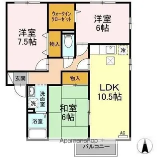 セジュールセト【1階】の間取り