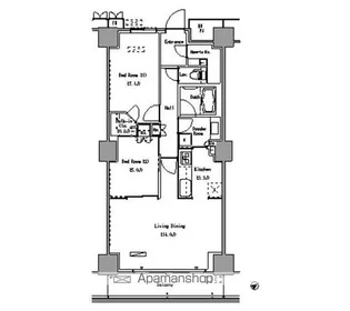 東京都江東区豊洲1丁目【マンション】の間取り