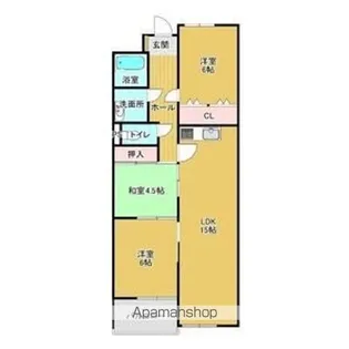 パレス第3守山【4階】の間取り