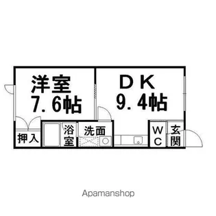 コーポ美山【2階】の間取り