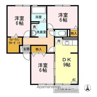 セジュールまちあい A【2階】の間取り