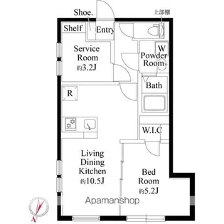 フォルスクラス駒込西ケ原【2階】の間取り