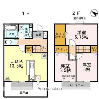 パルティール II【1階】の間取り