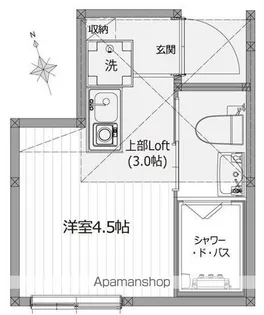 1Rの間取り画像