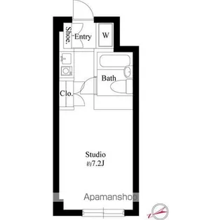 スクエア新井薬師前【3階】の間取り