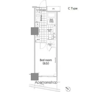 パークハビオ赤坂タワー【2階】の間取り