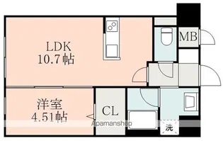 PRIME蓮台寺【9階】の間取り