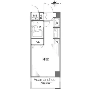 第62クリスタルマンション【706号室】の間取り