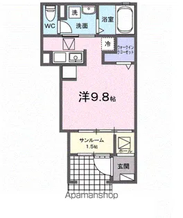 エイス クラウディア【1階】の間取り