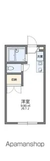 レオパレス大間【1階】の間取り