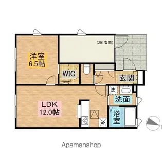 アネーロレシデンシアⅡ【101号室】の間取り