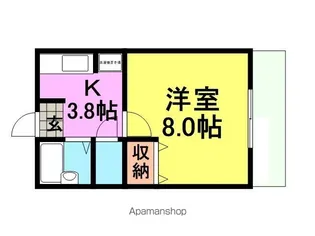 エフハイツ【203号室】の間取り