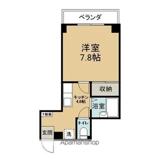 コーポアトム【205号室】の間取り