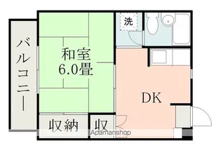 新屋敷ビル【401号室】の間取り