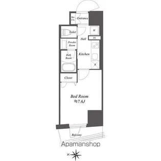 ドゥーエ亀戸Ⅱ【4階】の間取り