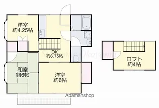コスモハイツ【203号室】の間取り