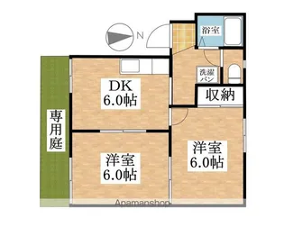 コーポ国正【102号室】の間取り