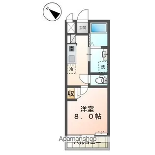 ヴァンベール弐番館【201号室】の間取り