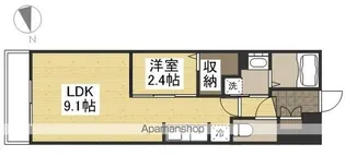 月光 岡山旭東町【3階】の間取り